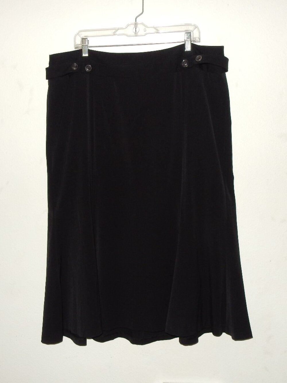 NEW NWT Lane Bryant black flare skirt 20 2X plus goth professional dark XXL alt